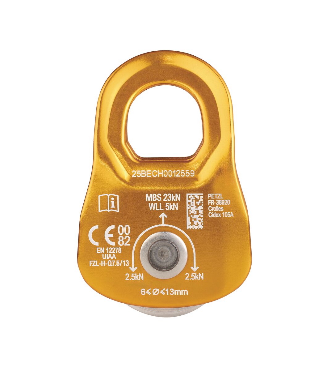 Petzl MOBILE Compact Pulley | Lightweight Swing-Side Pulley from Columbia Safety